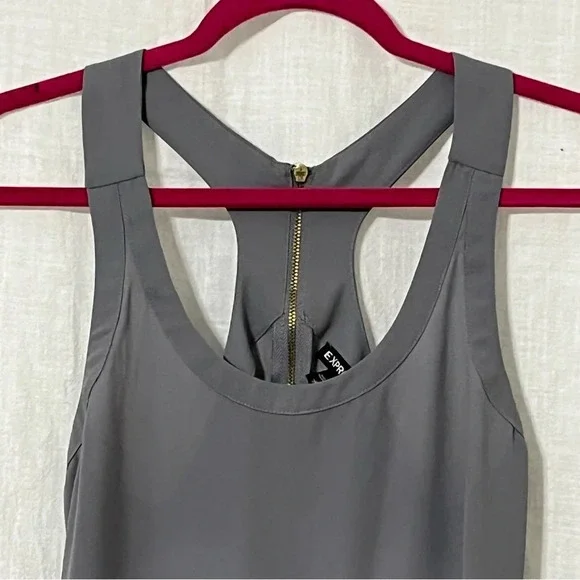 Women's Express Racer Back Zip up Sleeveless Top Size Small - Picture 7 of 7